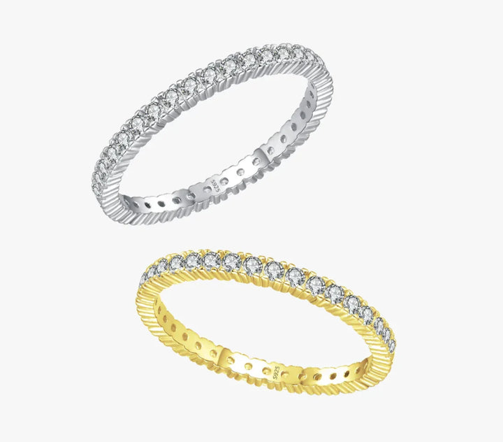Shining Minimalist Eternity Ring